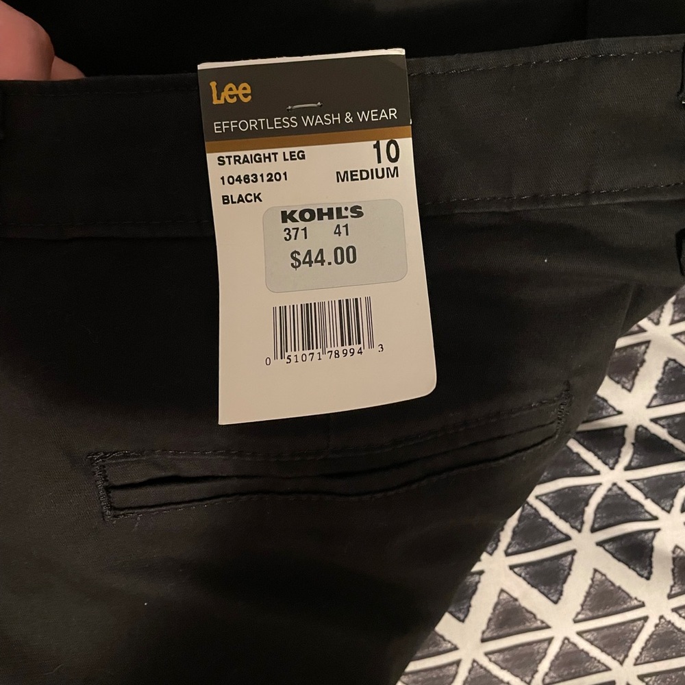 Black Straight Leg Women’s Lee Pants